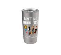 Ain't No Hood Like Sisterhood Women Besties Squad Vaso térmico de acero inoxidable de doble pared