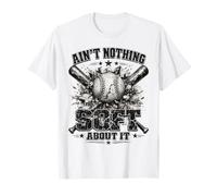 Ain't Nothing Soft About It Vintage Softbol Atleta Cita Camiseta