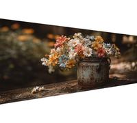Aintura de Diamantes Planta Pintura de Diamantes Adultos Margarita Diamond art DIY Completa Manualidades Bordado, Para Principiantes Niño Para Decoración Pared Del Hogar Femenino Regalo 40x80cm YZ-541