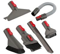 AINUO Juego de Accesorios Juego de Cepillos con Manguera Flexible para Aspiradora Inalámbrica Dyson V7 V8 V10 V11 SV10 SV11 (6 en 1)