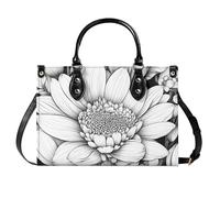 AINUOEY Mujer Bolsos de Mano Casual Bandolera Estampados Marca Mediano Totes Antirrobo Hombro Italianos Cuero mate 40103 1 piezas Fekete V11