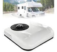 AiODiO Aire Acondicionado eléctrico Universal para Techo de camión, Caravana, Remolque, Barco, Autocaravana, Tractor, etc. White-12V