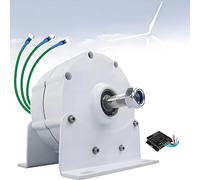 AiODiO Alternador de imán Permanente de Bajas revoluciones, alternadores trifásicos con Controlador para aerogeneradores, 12 000 W, 110 V/220 V. 48V
