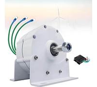 AiODiO Alternadores trifásicos, generador de imán Permanente sin Engranajes, Bajas RPM 600 R/min, con Controlador para turbinas eólicas. 24V