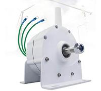 AiODiO Generador de imán Permanente de 12000 W y Bajas revoluciones, turbina eólica hidráulica, con Controlador, alternador sin Engranajes, rectificador de generador de Molino de Viento. 12V