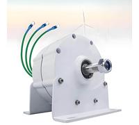 AiODiO Generador de imán Permanente sin Engranajes, generador de imán Permanente de 12000 W y Bajas RPM, aerogenerador de 400 RPM, con rectificador, para aerogeneradores (con Base) 48V