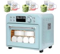 AiODiO Horno de convección Ligero, Horno de sublimación portátil, Calentamiento de 360°, Pantalla Digital LED, para Tazas, Vasos, Botellas de Agua, impresión masiva en Espacios vacíos 16L