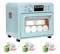 AiODiO Horno de sublimación de 1400 W, Horno de convección, Calentamiento Uniforme de 360°, con Pantalla Digital, para Vasos, Tazas y Vasos de sublimación. 16L