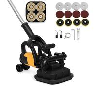 AiODiO Kit de desbastadora de hormigón de 4 Cabezales, desbastadora de Suelos de hormigón de 4" y 3800 W, con Cubierta de extracción de Polvo, Ideal para desbastar hormigón, mármol y Granito.