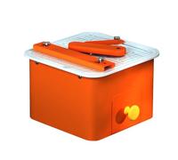 AiODiO Sierra eléctrica para cartón para niños, Herramienta cortadora de cartón, con cajón para restos, Grosor de Corte de 0 a 4 mm, para proyectos de Bricolaje con cartón, ingeniería y Creatividad.