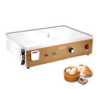AiODiO Vaporera eléctrica para Dim Sum, máquina para Bollos al Vapor, con -Sistema de Suministro de Agua Independiente, Control preciso de Temperatura de 30 a 110 °C 220v-6holes