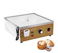 AiODiO Vaporera eléctrica para Dim Sum, máquina para Bollos al Vapor, con -Sistema de Suministro de Agua Independiente, Control preciso de Temperatura de 30 a 110 °C 220v-4holes