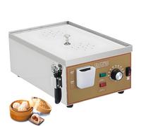AiODiO Vaporera eléctrica para Dim Sum, máquina para Bollos al Vapor, con -Sistema de Suministro de Agua Independiente, Control preciso de Temperatura de 30 a 110 °C 110v-2holes