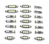AIOFOGXC 21 unids/Set Car 12V Interior Blanco LED Bombilla Luz Frente Dúpito Maquillaje Mirm Mirror Lights Kit/Ajuste para BMW 5 Series M5 E60 E61 LED Bombillas LED (Color : White)