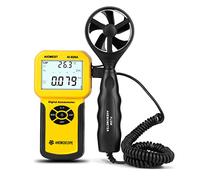 AIOMEST Anemómetro Digital, Medidor de Flujo 0.001~100Mph Automáticamente para Windsurf, Vuelo de Cometa, Navegación en Vela y Pesca, AI-826A
