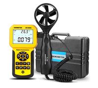 AIOMEST Anemómetro Digital, Medidor de Viento de Mano, AI-846A Anemómetro CFM Medidor de Velocidad del Viento con Funciones Max/Min/Avg para Medidor de Velocidad del Viento Temperatura, HVAC