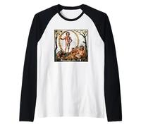 Aion Arte Mosaico Romano Dios helenístico del Tiempo y del zodíaco Camiseta Manga Raglan
