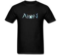 Aion Upheaval Game Logo Colorname Unisex 100% Cotton Short-Sleeve T-Shirts Black XXL
