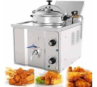 Aioneer 16L Electric Countertop Pressure Fryer, Stainless Steel High Pressure Fried Chicken Stove, Commercial Deep Fryer,with Timer