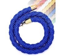 Aioneer 1M To 3M Retractable Barrier Rope In 11 Colors, Queue Management with Hooks For Posts, Stanchions, Visitor Guidance In Hotels, Durable Safety Rope with S-Blue-1.5M