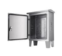 Aioneer 304 Stainless Steel Electrical Enclosure, Waterproof & Dustproof with Mounting Bracket & Lock, 27.5X19.6X10In, Ideal For Indoor/Outdoor Use, Durable Electrical Box-19.6x15.7x8in/50x40x20cm