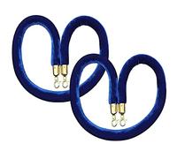 Aioneer 60-90 Cm Red Velvet Stanchions with Hooks For Event Crowd Control, Auto Shows & Carpet Events - Durable, Stylish Queue Management Posts For Visitor Guidance 3Ft/90Cm-Blau (B)-3ft/90cm