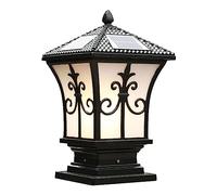 Aioneer Aluminum Solar Post Light Waterproof Fence Outdoor Pillar Lamp Led Yard Driveway Column Headlight For Landscape Patio Garden Porch Railing Street Lantern To Pursue Happin