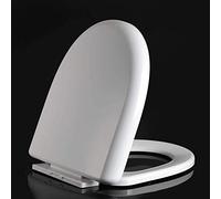 Aioneer Asiento de inodoro, tapa de inodoro estilo U con silencio lento, universal, fácil de instalar, con kits de montaje, B, un color, D (D)