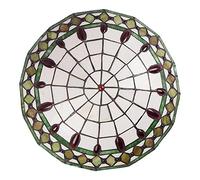Aioneer Ceiling Light Flush Mount Victorian Style Stained Glass Ceiling Lamp Dimmable Vintage Round Chandeliers For Bedroom Living Room Dining Room Kitchen Hallway,Green,50Cm-Green-30cm