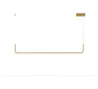Aioneer Chandeliers Long Linear Chandelier Strip Led Pendant Light Industrial Ceiling Light Fixture For Dining Table Kitchen Island Dining Room Bar Hanging Lamp-Gold90cm-Infinitely