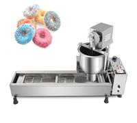 Aioneer Commercial Automatic Donut Making Machine with 3 Molds, Stainless Steel Frying Auto Fryer For Restaurant, Bakery, Party, Dessert Shop