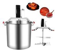 Aioneer Commercial Automatic Jam Mixer & Pot Stirrer - 40L/80L Electric Stainless Steel Sauce Mixer Machine with 4-Blade Scraper, Adjustable Speed For Jam, Soup, Filling, Hot Pot-80l/21gal