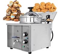 Aioneer Commercial Countertop Pressure Fryer, 3000W Stainless Steel Deep Frying Machine, Electric Multi-Function Kitchen Fryer
