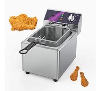Aioneer Commercial Home Electric Deep Fryer with Timer, Temperature Control, Perfect For Crispy Fried Foods, Easy To Use, Durable Design