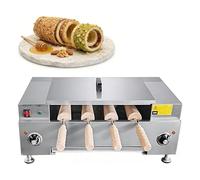 Aioneer Commercial Ice Cream Cone Maker with Adjustable Temperature Digitaldisplay, Electric Chimney Cake Oven with 4 Rollers, For Dessert Shops Coffee Shops Bakeries School B-A