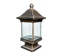 Aioneer Creative 1-Light Post Mount Lantern Lawn Villa Garden View Decorating Weatherproof Pillar Lights Door Wall Column Railing Lamp Decoration To Pursue Happiness