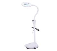 Aioneer Creative Craft Magnifying Glass 16X Led Magnifier Floor Standing Lamp,360°Swivel Adjustable Arm Reading Magnifying Glass- For Beauty, Salon, Tattoo, Nail, Dental, Reading