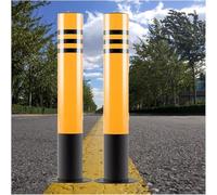 Aioneer Delineator Post Cone Driveway Caution Sign Steel Parking Bollard Post 2 Pack, Waterproof Driveway Parking Traffic Safety Cones For Traffic Control, Reflective Road Marker-2pack-100cm/39.3in