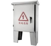 Aioneer Distribution Boxelectrical Boxes Floor Standing Stainless Steel Electrical Box, Waterproof Hinged Cover Junction Box, Metal Electrical Enclosure with Mounting Plate,Outdo-L60*W20*H90CM