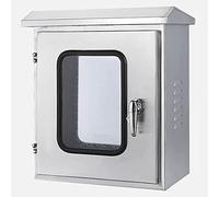 Aioneer Distribution Boxelectrical Boxes Outdoor/Indoor Electrical Junction Box, Stainless Steel Waterproof & Dustproof Enclosure with Double Doors, Meter Box Power Distribution-300x250x400MM