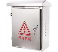 Aioneer Distribution Boxoutdoor Electrical Boxes Outdoor Electric Box Ip67 Waterproof,Stainless Steel Electrical Junction Box, Wall-Mounted Project Box Electric Meter Control Box-250 * 300 * 160mm