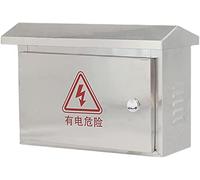 Aioneer Distribution Boxoutdoor Electrical Boxes Outdoor Electrical Box Enclosure, Weatherproof Junction Box Hinged Cover, Stainless Steel Distribution Box with Mounting Plate, F-L60*W18*H50CM