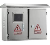 Aioneer Distribution Boxoutdoor Electrical Boxes Outdoor Electrical Box, Stainless Steel Junction Box with Mounting Plate, Universal Ip67 Waterproof DIY Electrical Encl