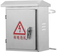 Aioneer Distribution Boxoutdoor Electrical Boxes Stainless Steel Electrical Enclosure, Ip67 Waterproof Junction Box Wall-Mounted Universal Electrical Equipment Control Box with M-H80*L60*H20CM