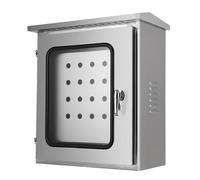 Aioneer Distribution Boxoutdoor Stainless Steel Electrical Box Enclosure, Wall-Mounted Project Boxes Cable Connector, Waterproof Lockable Metal Junction Box, Universal Electric E-40×20×50cm