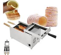 Aioneer Electric Chimney Cake Oven Machine with 2 Rollers, Adjustable Temperature 50°C-300°C For Hungarian Pastries, Ideal For Bakeries and Home Use
