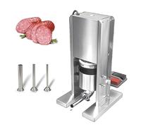 Aioneer Embutidora Eléctrica De Salchichas, Máquina para Hacer Salchichas, Embutidora Vertical De Salchichas De 3 litros, Máquina De Cocina para Rellenar Carne, para Uso Comercia