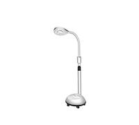 Aioneer Floor Lamp 8X Magnifier Vertical Clip Floor Stand Lamp Glass Adjustable Scroll Diopter Salon SPA Beauty Makeup Skin Nail Tattoos Light Magnifier White Standing Light/137C