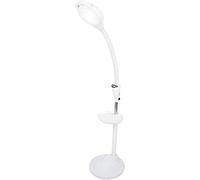 Aioneer Floor Magnifying Lamp Multifunctional Desk Lamp Swivel Arm 5X Magnifying Glass Lamp Led Esthetician Lamp with Magnifying Glass Led Nail Art Tattoo Floor Lamp Vertical Des