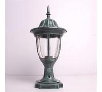 Aioneer Garden Post Light European Outdoor Column Lamp Waterproof Brass Finish Post Lamp Metal Rustproof Garden Patio Pillar Lamps Round Frosted Glass Lantern Light Street Lamp -Bronze